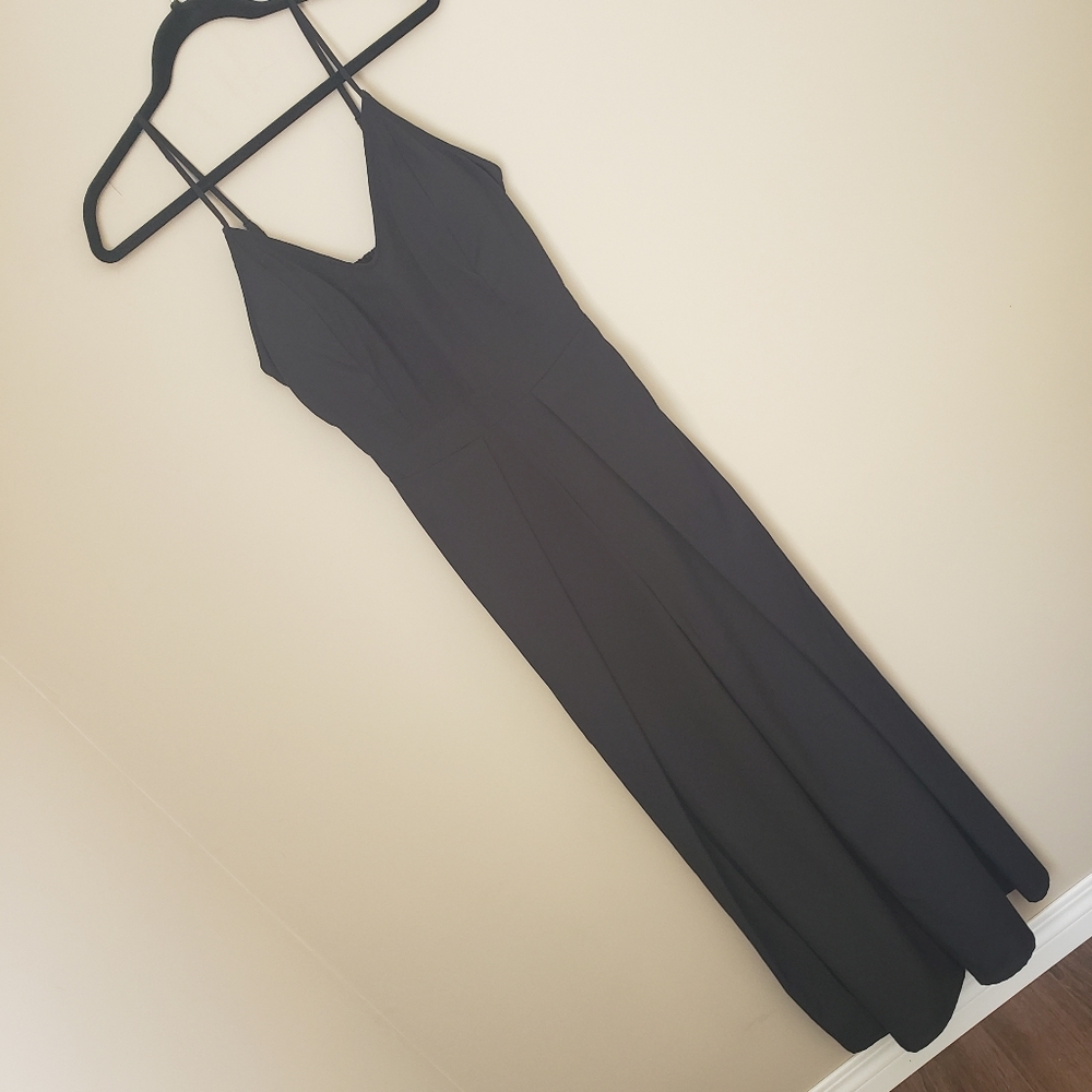 JAPNA - Slit Wide Leg Jumpsuit